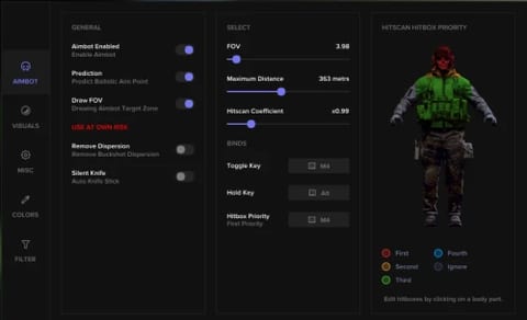 Eft Cheat menu